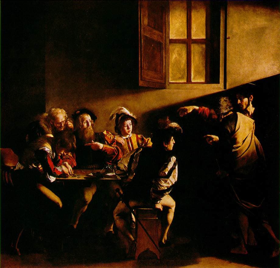 The Calling of Saint Matthew by Caravaggio